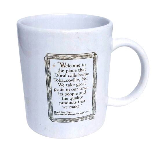 🚬☕Vintage RJ Reynolds Doral Cigarette Ashtrays Mug Tobacco Cup Collectible - Picture 5 of 16